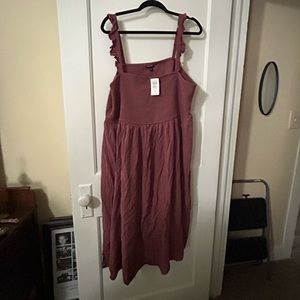 Torrid 4 Smock Dress NWT Mauve